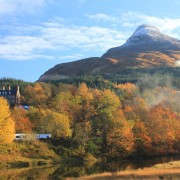 Autumn colours on the River Coe